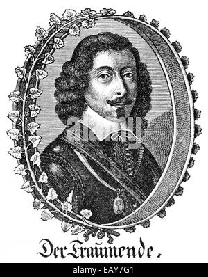 Johann Michael Moscherosch, 1601 - 1669, a German statesman, satirist and teacher of the baroque period, Johann Michael Moschero Stock Photo