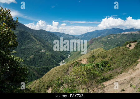 Andes landscape in the environment of La Paz, Bolivia Stock Photo
