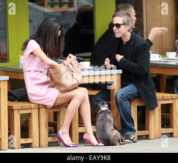 Amal Alamuddin leaves her apartment in Notting Hill  Featuring: Amal Alamuddin Where: London, United Kingdom When: 20 May 2014 Stock Photo