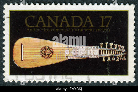 CANADA - CIRCA 1981: stamp printed by Canada, shows Mandora, 18th Century, circa 1981 Stock Photo