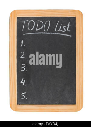 To do list on chalk board Stock Photo