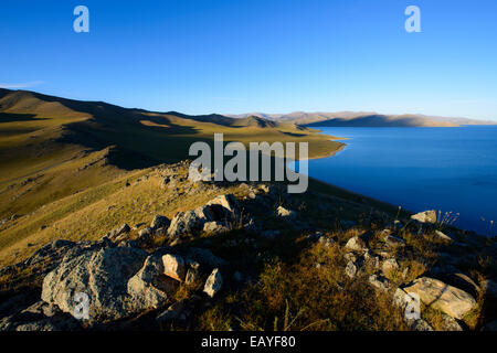 Lake Terkhiin Tsagaan, Mongolia Stock Photo