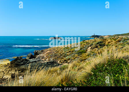 Robe Town,Great Ocean Rd,Seascapes,Canunada National Park,Empty Beaches, Green Seas,Sunshine,Inland Waterways,South Australia Stock Photo