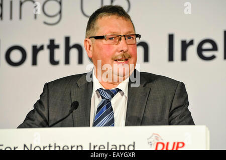 Belfast, Northern Ireland. 22nd Nov, 2014. Sammy Wilson MP (South Antrim) at the 2014 DUP Conference Credit:  Stephen Barnes/Alamy Live News Stock Photo