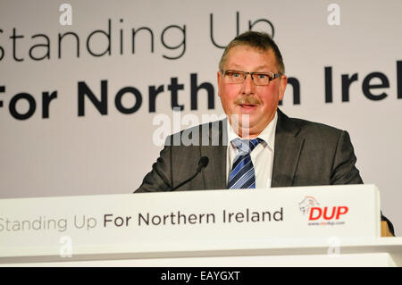 Belfast, Northern Ireland. 22nd Nov, 2014. Sammy Wilson MP (South Antrim) at the 2014 DUP Conference Credit:  Stephen Barnes/Alamy Live News Stock Photo