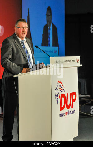 Belfast, Northern Ireland. 22nd Nov, 2014. Sammy Wilson MP (South Antrim) at the 2014 DUP Conference Credit:  Stephen Barnes/Alamy Live News Stock Photo