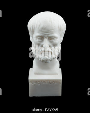Greek philosopher Aristotle sculpture Stock Photo