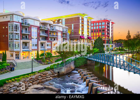 Greenville, South Carolina town cityscape Stock Photo