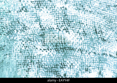 blue watercolor textile print on white background Stock Photo