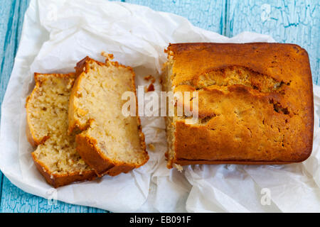 Banana loaf cake Stock Photo