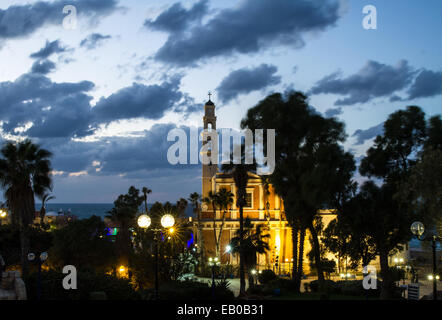 Beautiful photo of the church in old Jaffa. Israel. Stock Photo