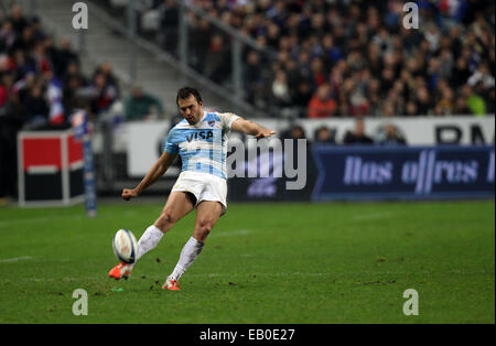 Paris, France. 23rd November, 2014. Stade de France in Paris. Autumn Series International rugby series. France versus Argentina. Juan Martin Hernandez (Arg) Credit:  Action Plus Sports Images/Alamy Live News Stock Photo