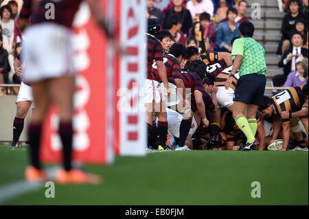 Chichibunomiya Rugby Stadium, Tokyo, Japan. 23rd Nov, 2014. General view, NOVEMBER 23, 2014 - Rugby : Kanto Intercollegiate Rugby Games match between Waseda University 25-25 Keio University at Chichibunomiya Rugby Stadium, Tokyo, Japan. © AFLO SPORT/Alamy Live News Stock Photo