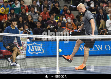 Andre Agassi (USA),  NOVEMBER 22, 2014 - Tennis : Dream Tennis ARIAKE Doubles  at Ariake Coliseum in Tokyo, Japan.  (Photo by AFLO SPORT) [1220] Stock Photo