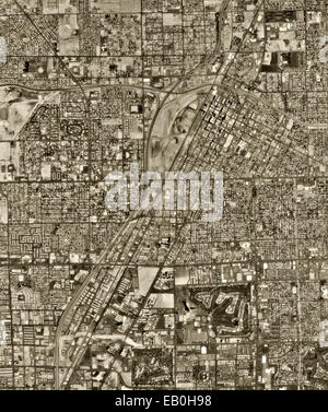 historical aerial photograph Las Vegas, Nevada, 1994 Stock Photo