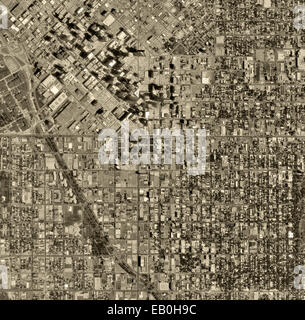 historical aerial photograph Denver, Colorado, 1963 Stock Photo - Alamy