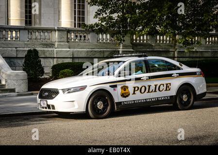 United States Secret Service Police Ford Taurus Police Car, Washington, DC Stock Photo