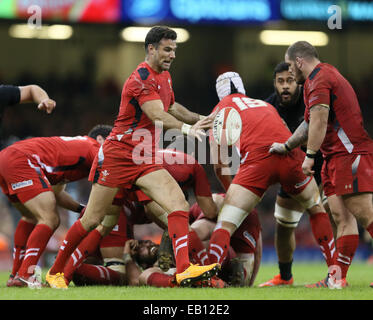 Cardiff, UK. 22nd Nov, 2014. Mike Phillips of Wales - Autumn Test Series - Wales vs New Zealand - Millennium Stadium - Cardiff - Wales - 22nd November 2014 - Picture Simon Bellis/Sportimage. © csm/Alamy Live News Stock Photo
