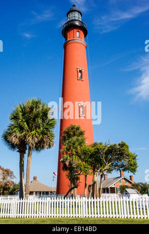 Daytona Beach Florida,Ponce de Leon Inlet Light,lighthouse,museum,FL141025150 Stock Photo