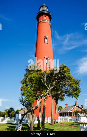 Daytona Beach Florida,Ponce de Leon Inlet Light,lighthouse,museum,FL141025151 Stock Photo