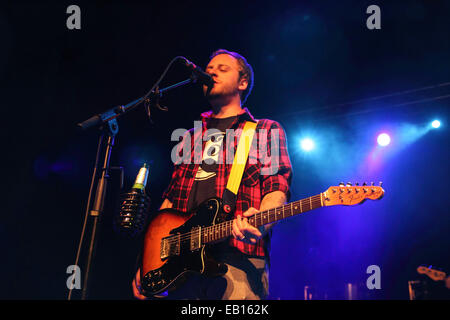American alternative rock band Deer Tick perform live at Birmingham O2 Academy supporting The Gaslight Anthem Stock Photo