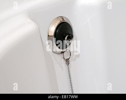 A Sink plug. Close up Stock Photo