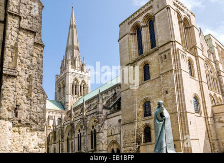 Chichester Cathedral in the county of West Sussex, South East England. Stock Photo