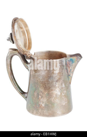 retro teapot or coffee pot, jug isolated on white background Stock Photo
