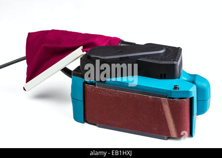 belt sander isolated on a white background Stock Photo
