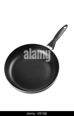 empty frying pan, isolated on white Stock Photo