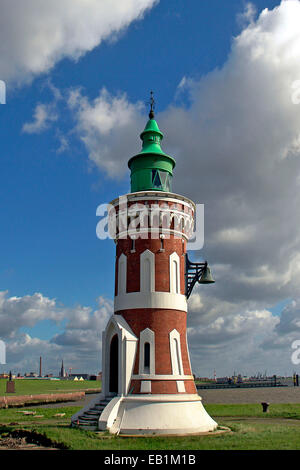 The historical Lighthouse, bell towwer, in Bremerhaven, Germany Stock Photo