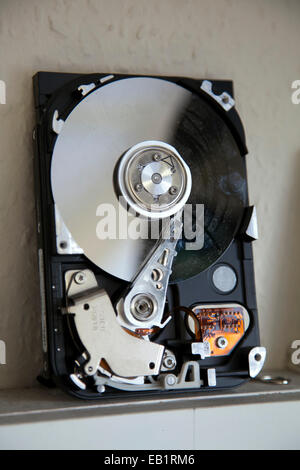 Computer Repairs - Hard Drive Mechanism Part - UK Stock Photo