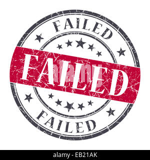 Fail. The stamp and an imprint. White stamp and red imprint FAIL on ...