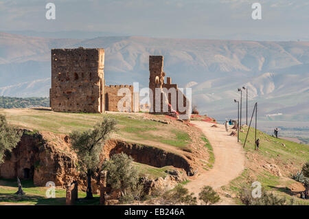 Ancient Merenid Tombs in Fez. December 3, 2008 in Fez, Morocco, Africa Stock Photo