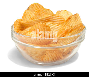 kc master ruffles potato chips in a bowl Stock Photo