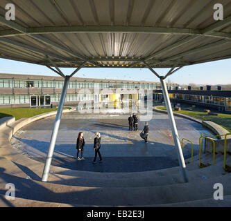 Darwen Vale High School, Blackburn, United Kingdom. Architect: John McAslan & Partners, 2013. Stock Photo