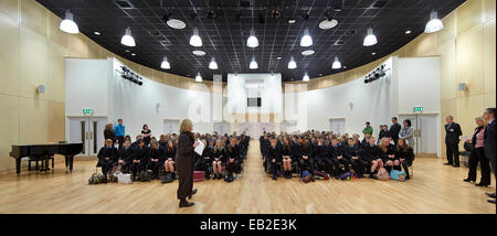 Darwen Vale High School, Blackburn, United Kingdom. Architect: John McAslan & Partners, 2013. Stock Photo