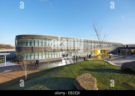 Darwen Vale High School, Blackburn, United Kingdom. Architect: John McAslan & Partners, 2013. Stock Photo