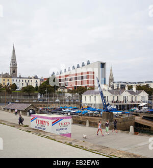 DLR Lexicon, new building in Dun Laoghaire, Ireland, 2015 Stock Photo