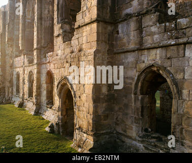 Door and windows in the Frater, Easby Abbey, North Yorkshire, UK Stock Photo