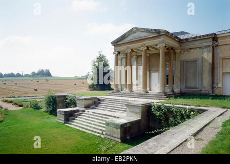 The south terraces and east front of the orangery, Northington Grange, Hampshire, UK 1809 Stock Photo