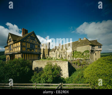 View of the castle from the North, Stokesay Castle, Shropshire, UK Stock Photo