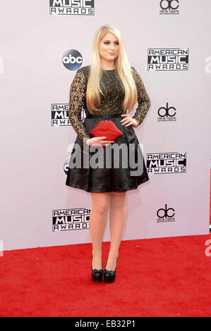 Los Angeles, California. 23rd Nov, 2014. Meghan Trainor attends the 42nd Annual American Music Awards at Nokia Theatre L.A. Live on November 23, 2014 in Los Angeles, California./picture alliance © dpa/Alamy Live News Stock Photo