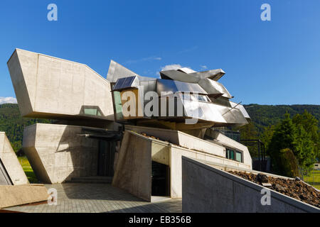'Steinhaus' building by architect Guenther Domenig, Steindorf am Ossiacher See, Carinthia, Austria Stock Photo