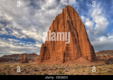 Temple of Moon, Capitol Reef National Park, Utah, USA Stock Photo