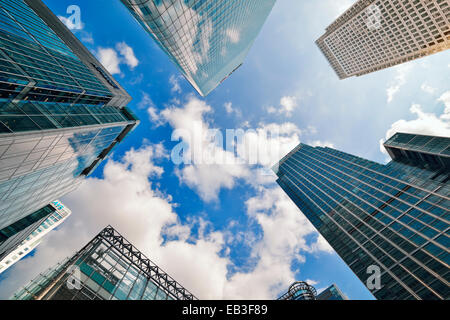 Canary Wharf, Low Angle. London, England, UK. Stock Photo