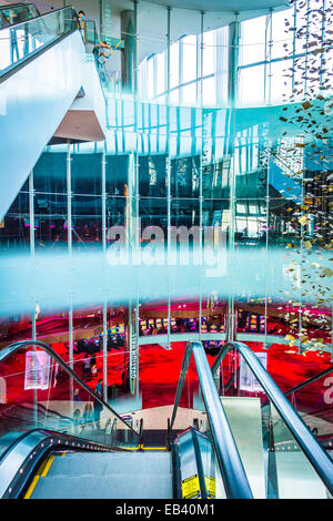 Escalator inside Revel Hotel Casino, in Atlantic City, New Jersey Stock Photo