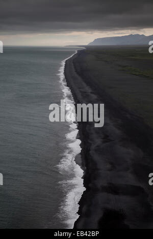 black sand beach, Dyrholaey, South Iceland Stock Photo
