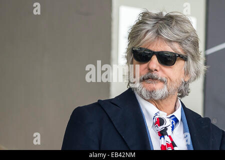 Massimo Ferrero (Sampdoria), NOVEMBER 23, 2014 - Football / Soccer : Italian 'Serie A' match between Cesena 1-1 Sampdoria at Stadio Dino Manuzzi in Cesena, Italy. (Photo by Maurizio Borsari/AFLO) Stock Photo