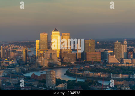 Canary Wharf, HSBC, Citigroup, Isle of Dogs, Pan Peninsula (1 Millharbour), River Thames London Stock Photo